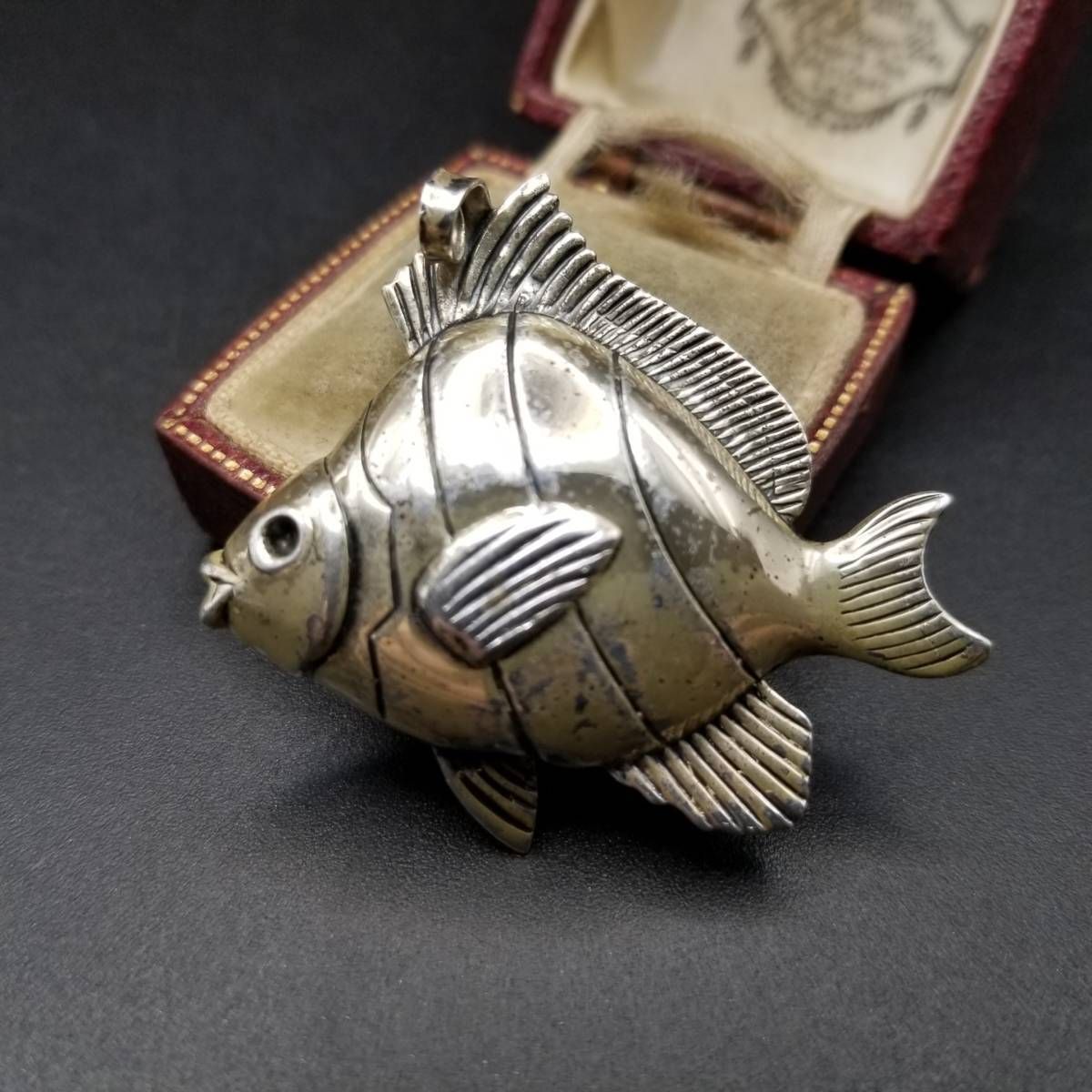 1950年代 JewelArt 魚 FISH 立体 スターリングシルバー ヴィンテージ 