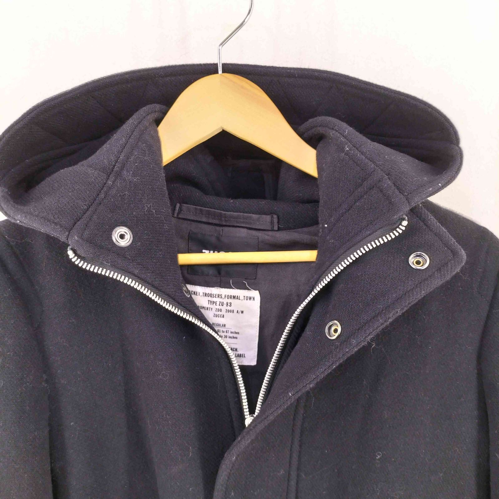 Zucca archive 2008aw ウール モッズパーカー コート メルカリ