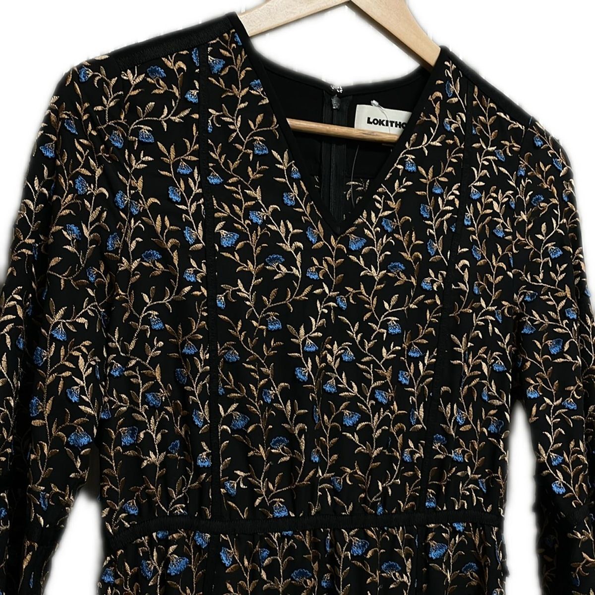 LOKITHO(ロキト) ワンピース サイズ2 M レディース美品 - 黒×ブラウン