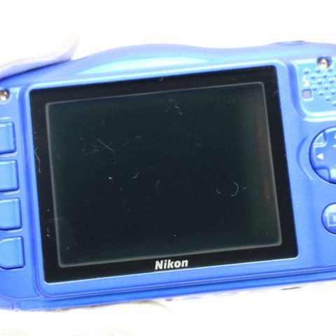 美品 COOLPIX S33 ブルー 即日発送 コンデジ Nikon 本体 土日祝発送OK