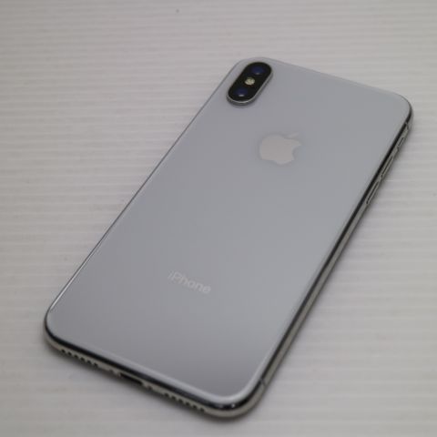 超美品 SIMフリー iPhoneX 64GB シルバー スマホ 即日発送 スマホ