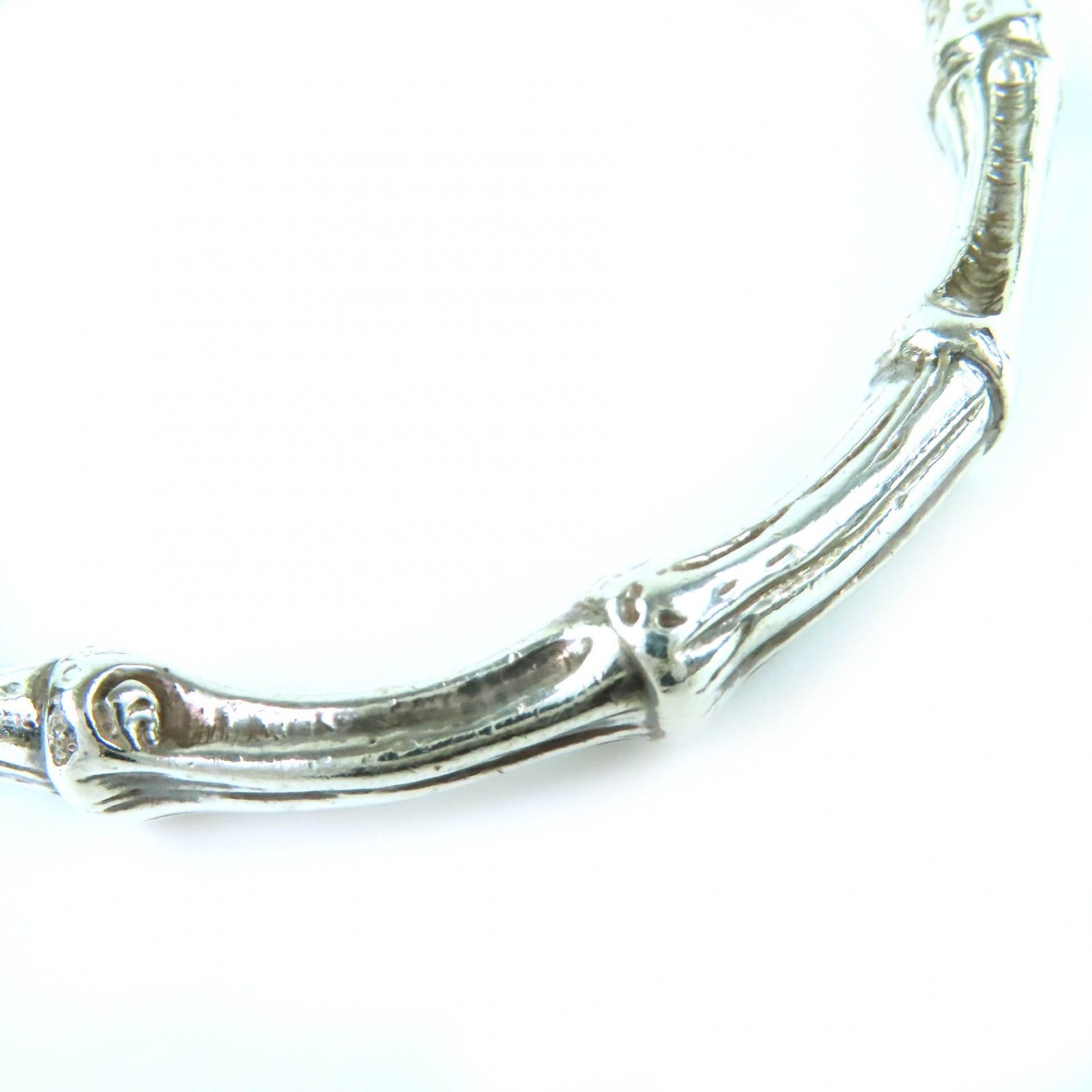 美品△TIFFANY&Co. ティファニー ヴィンテージ バンブー バングル 925