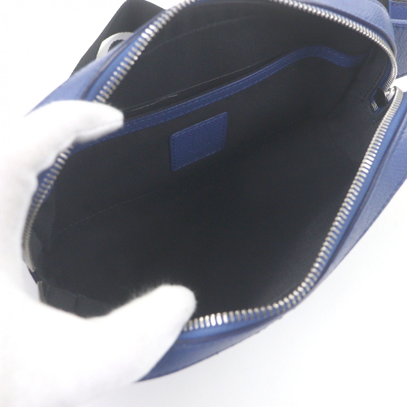 極美品□Dunhill ダンヒル カドガン レザー ロゴ入り ウエストバッグ