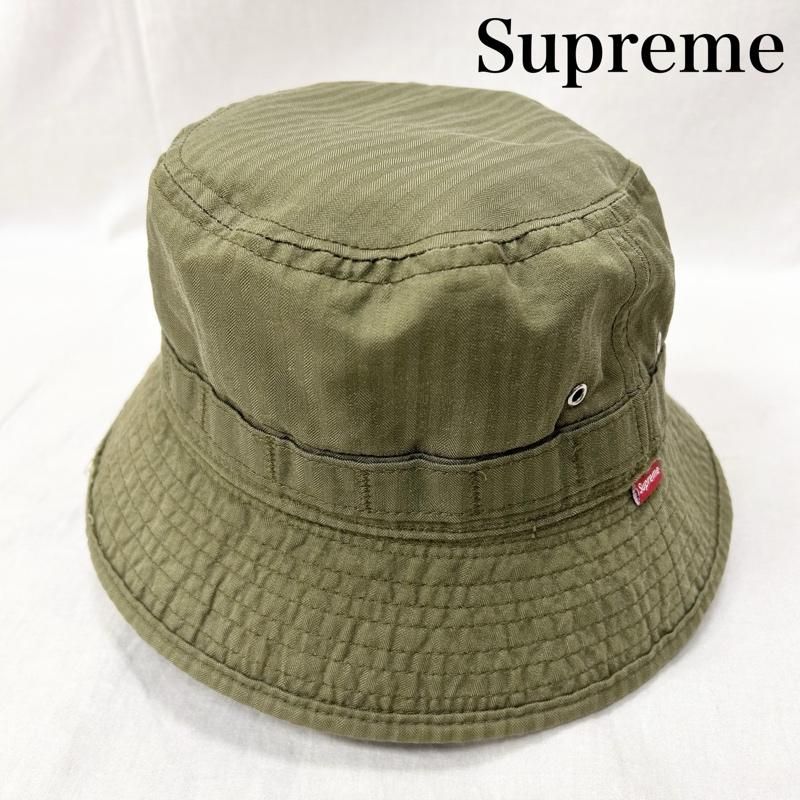 supreme バケットハット サイズM/L オリーブ シュプリーム VIntage supreme サファリハット バケットハット