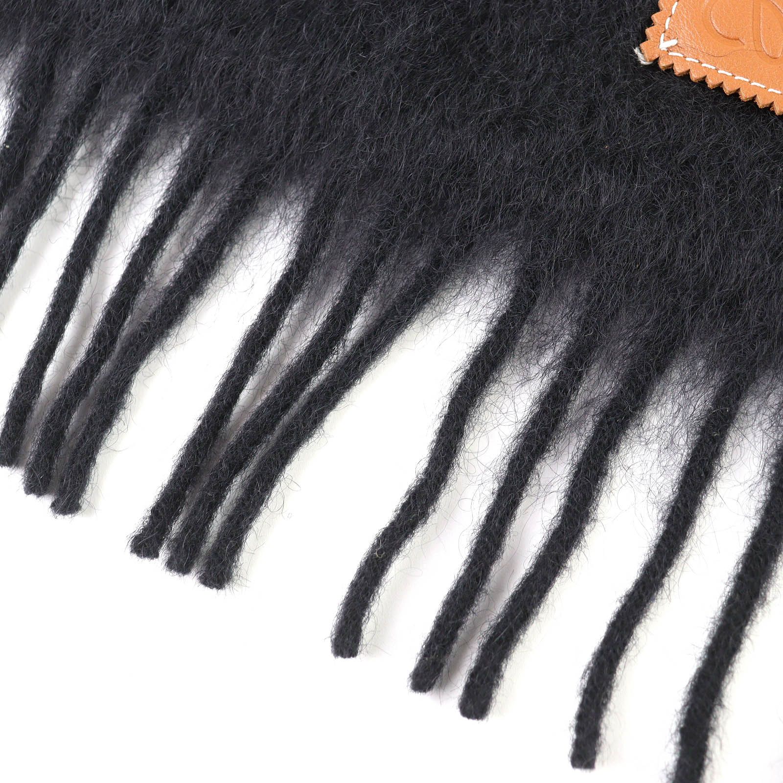 極美品△LOEWE ロエベ モヘア ウール アナグラムレザーワッペン