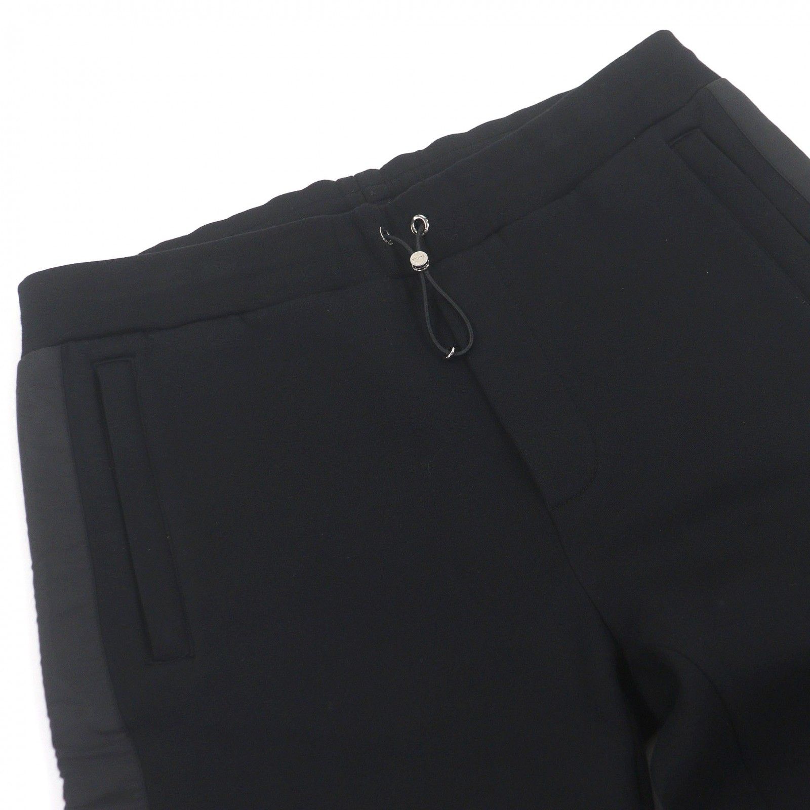 極美品□PRADA プラダ UJP112 トライアングルロゴ 三角プレート サイド 