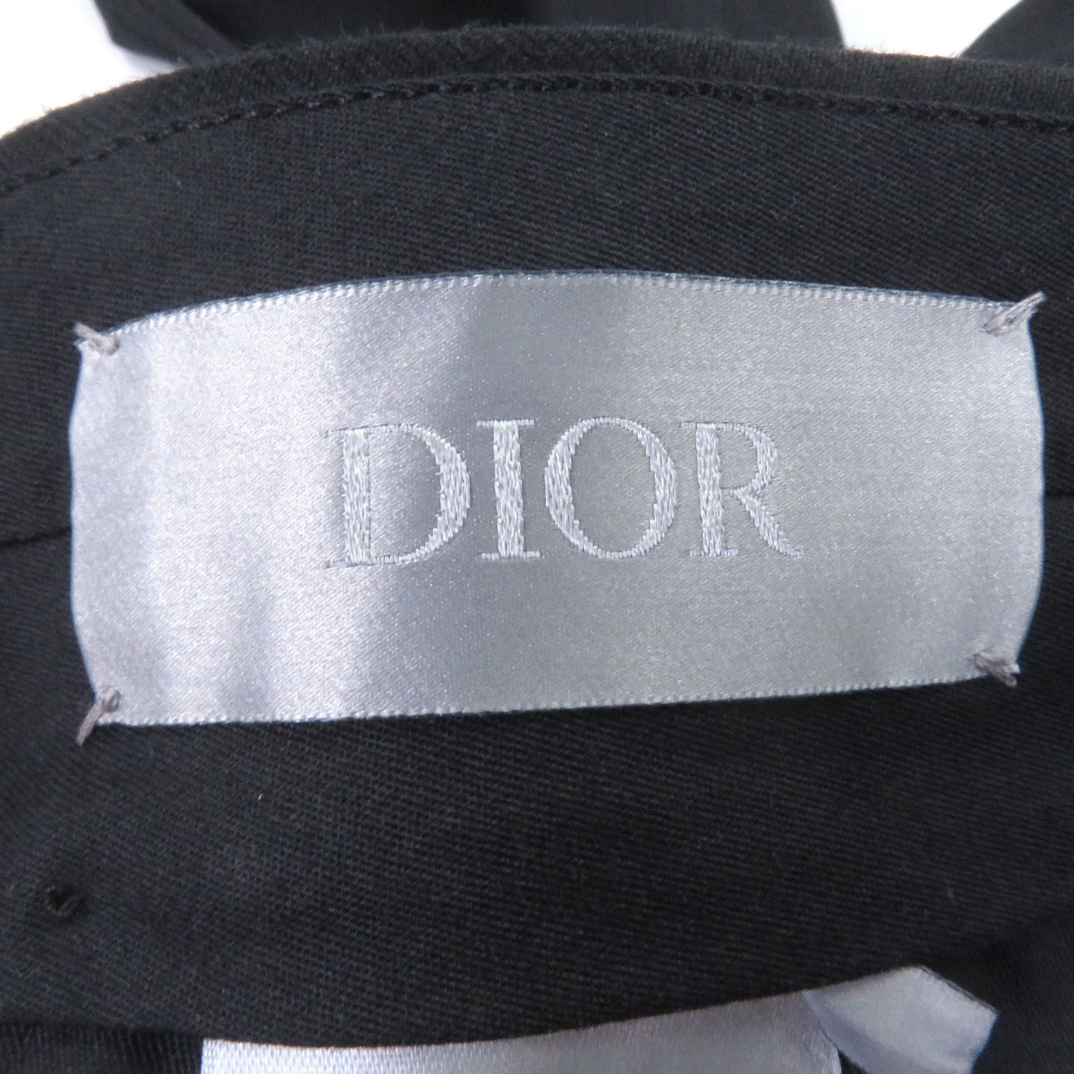 極美品□DIOR ディオール オム 043C147A4747 ウール100％ スラックス