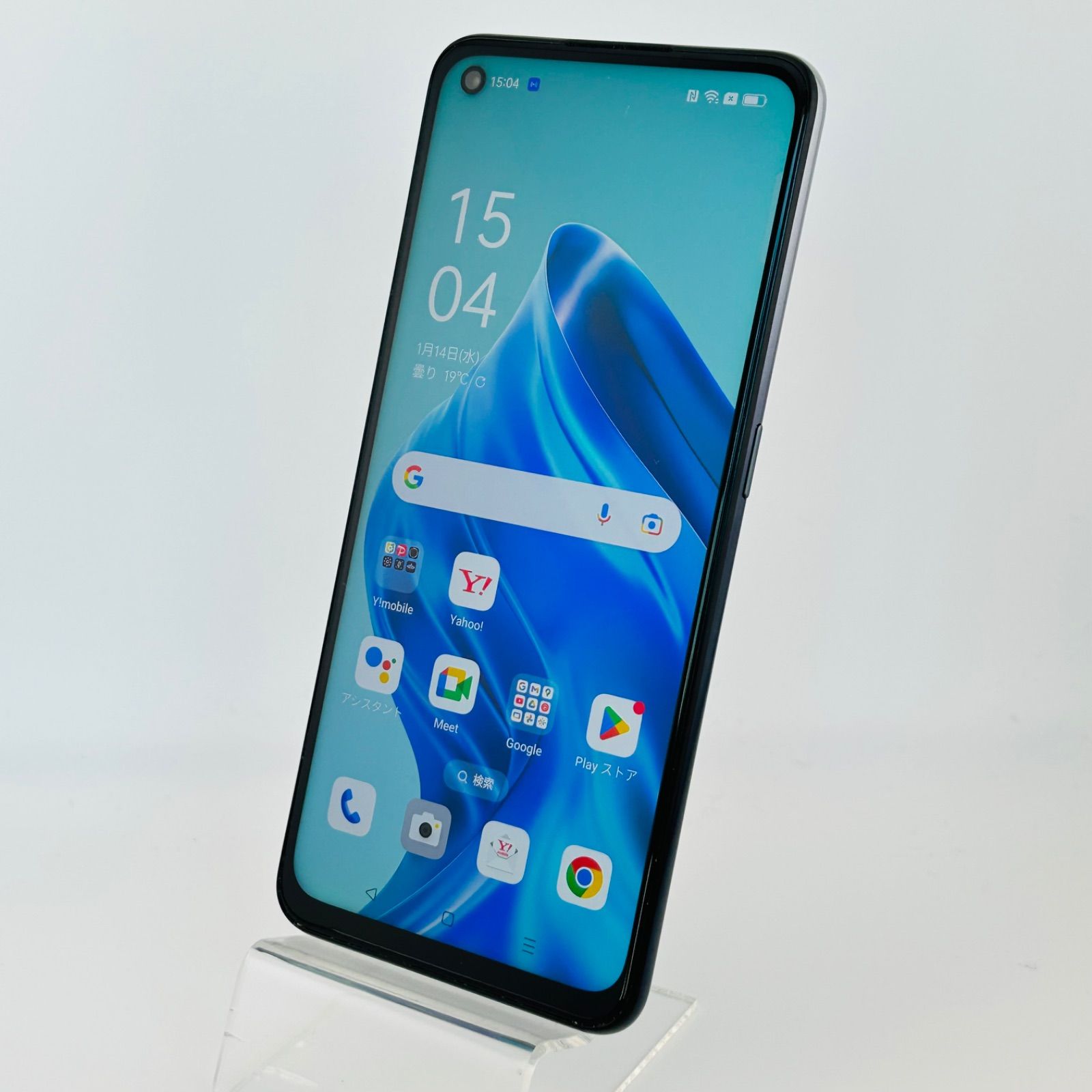SIMフリー OPPO Reno5 A 128GB シルバーブラック 電池良好 OPPO Reno5