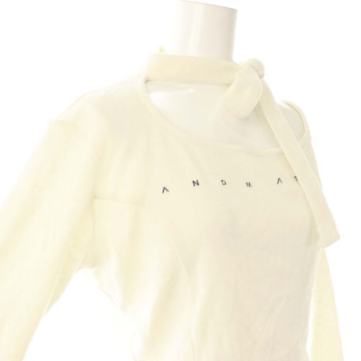 アンドマリー ANDMARY Nana ribbon oneshoulder tops ニット