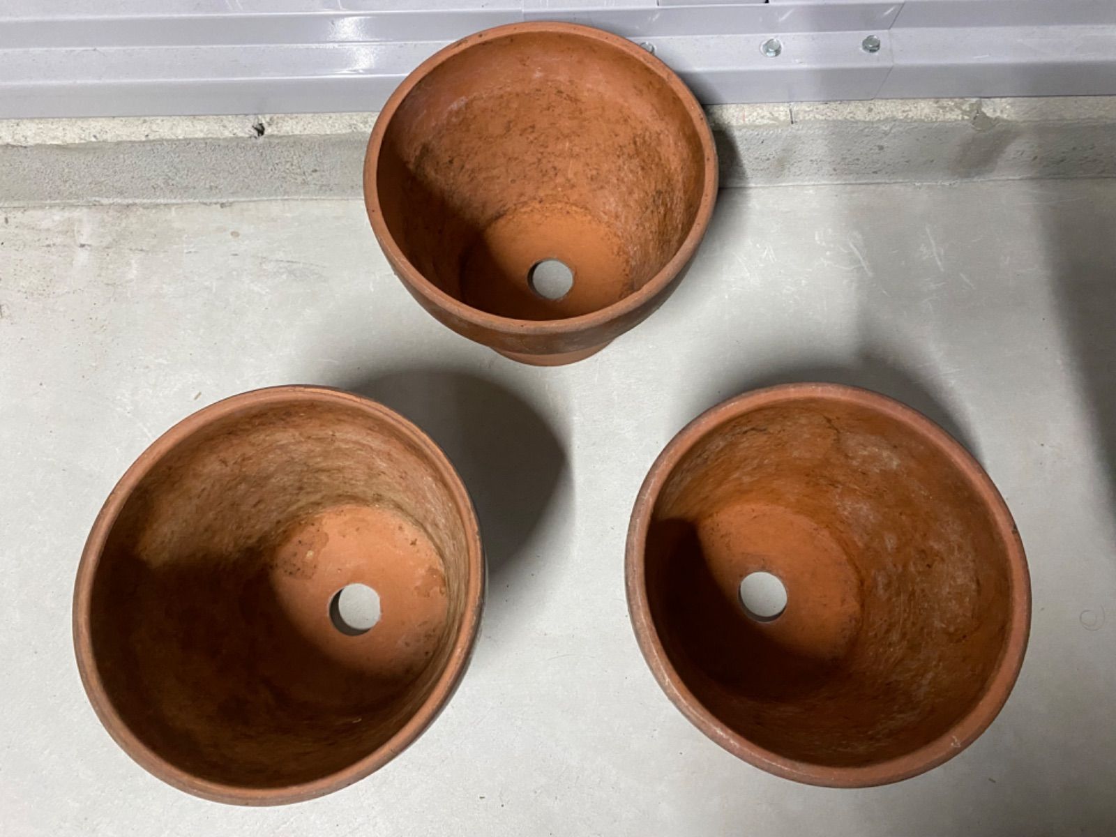 植木鉢 素焼き 7号 3点セット 観葉植物 多肉植物 花 雑木 松盆栽 松柏