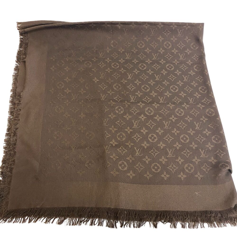 LOUIS VUITTON ルイヴィトン 大判 ストール ブラウン ユニセックス