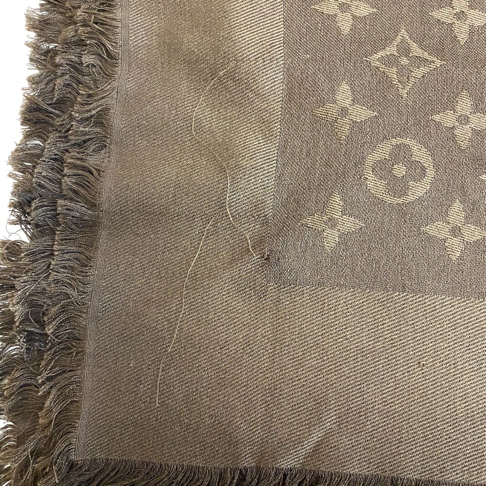 LOUIS VUITTON ルイヴィトン 大判 ストール ブラウン ユニセックス