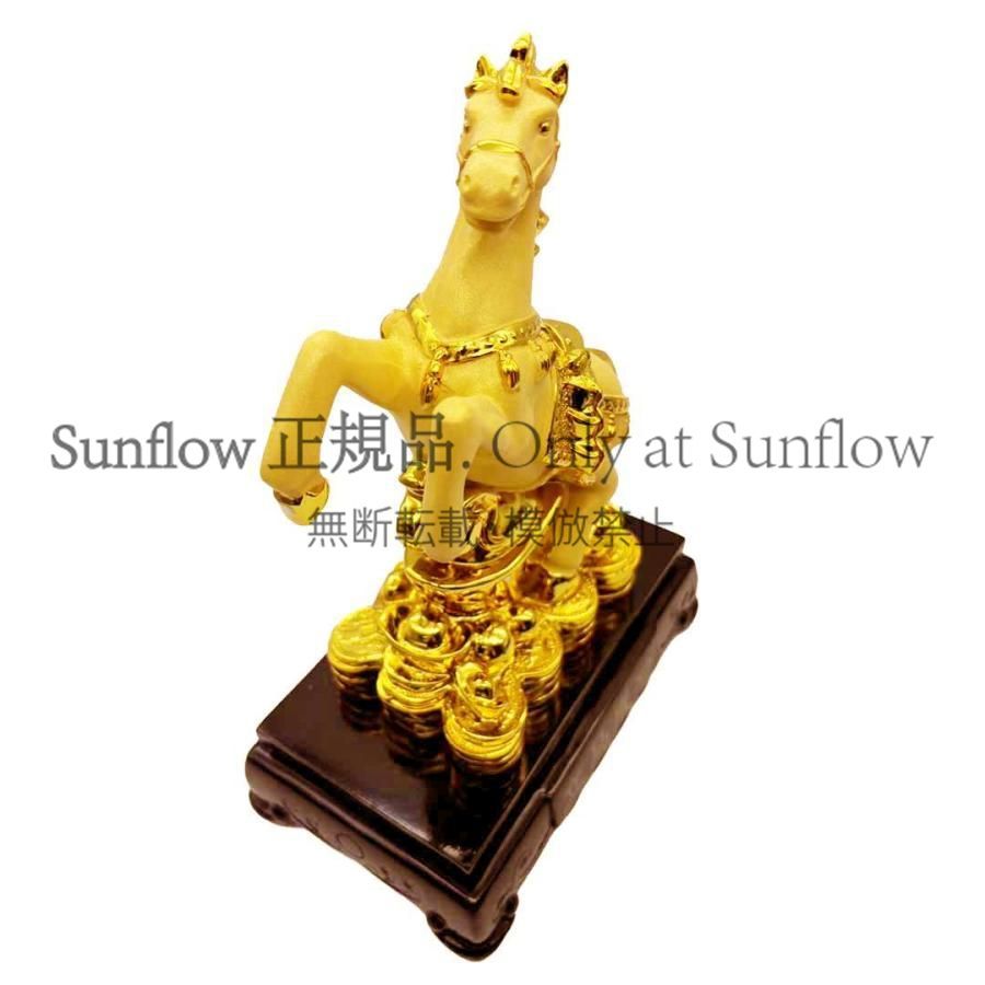 送料無料】置物 馬 黄金 干支 風水アイテム 金運アップ 財運 金運 健康