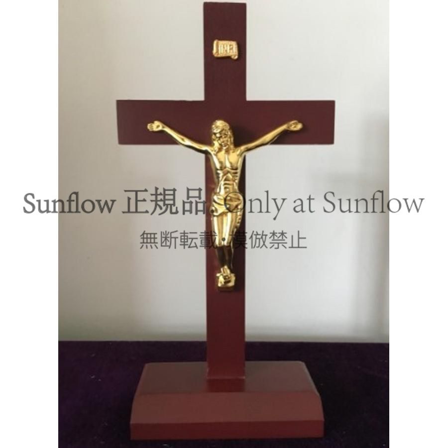 送料無料】限り木製キリスト像木製十字架 オブジェ 置物 ビンテージ