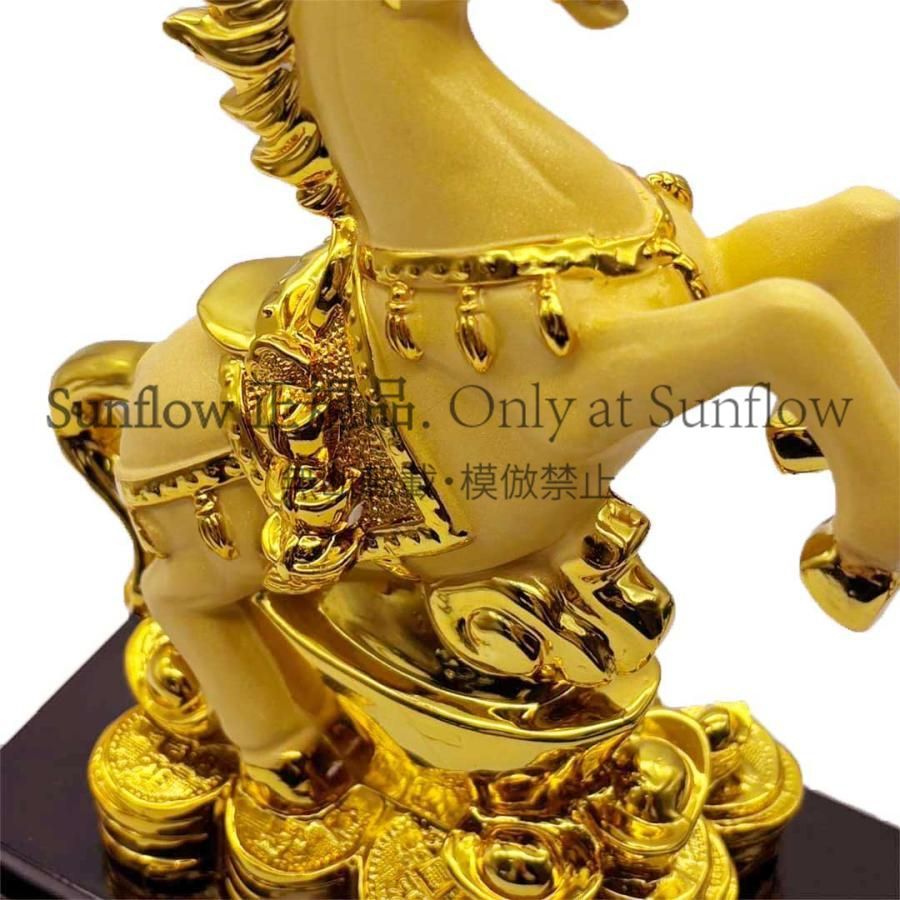 送料無料】置物 馬 黄金 干支 風水アイテム 金運アップ 財運 金運 健康