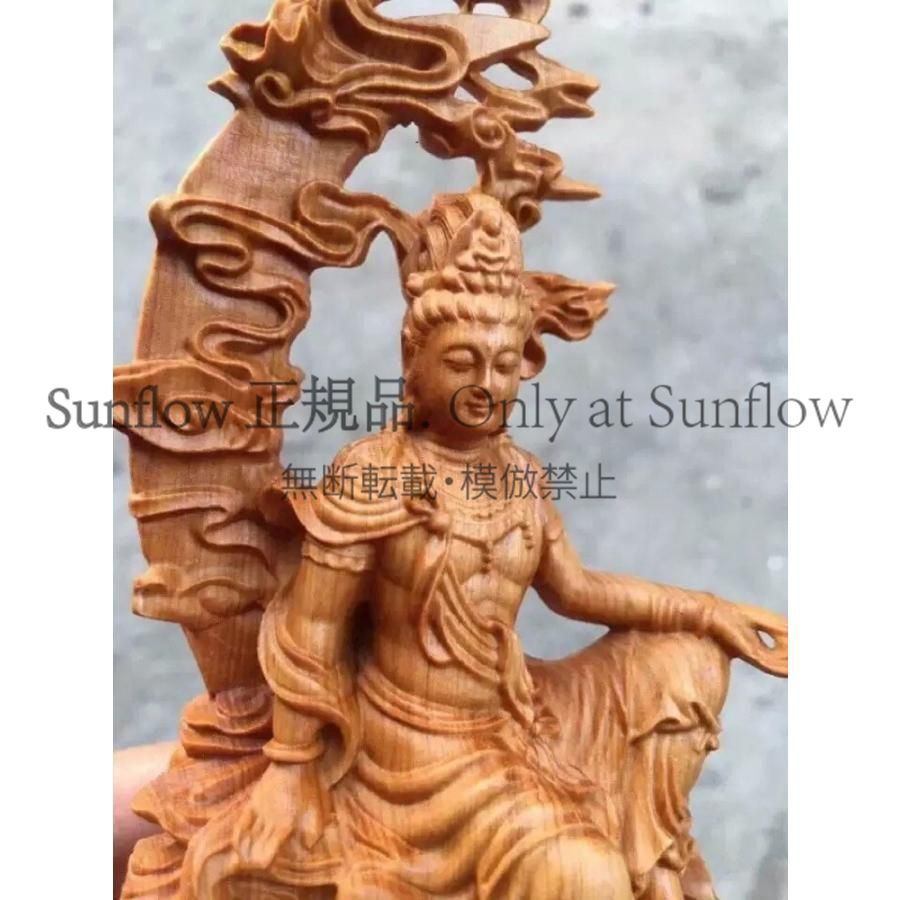 木彫り観音像（約90センチ） 木彫り観音像（約90センチ） G103539155