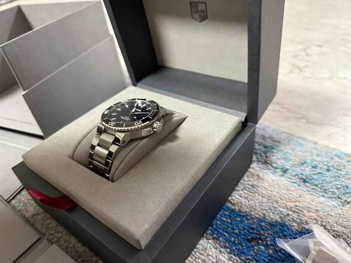  ORIS アクイスデイト フルセット 43 5mm モノトーン 自動巻き時計 腕時計(アナログ)