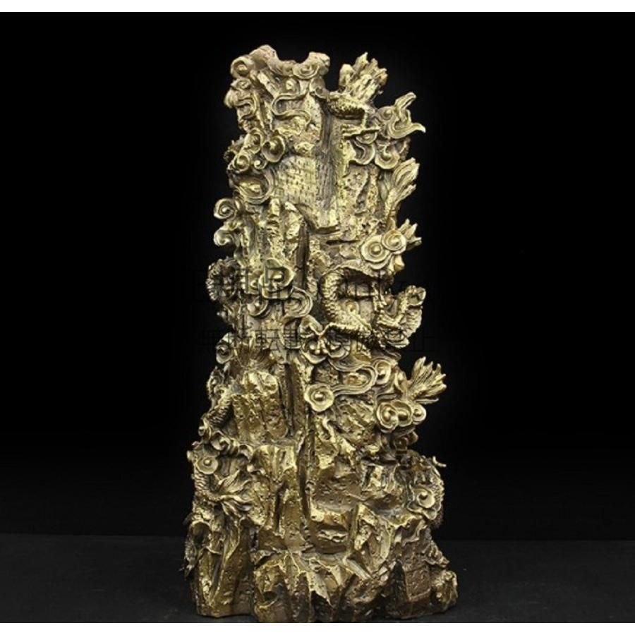 送料無料】特大サイズ 九龍観音像 観音菩薩像 中国神話 竜生九子 仏像