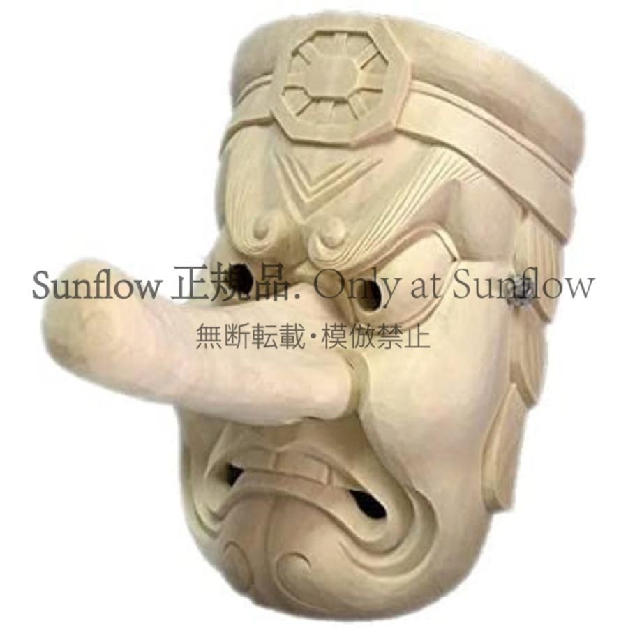 送料無料】天狗面 匠の技術で彫られた壁掛け用木彫り 楠面 般若面