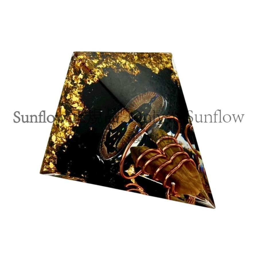 送料無料】オルゴナイト 瞑想の金線結界 6cm 置物 ストーン チャクラ