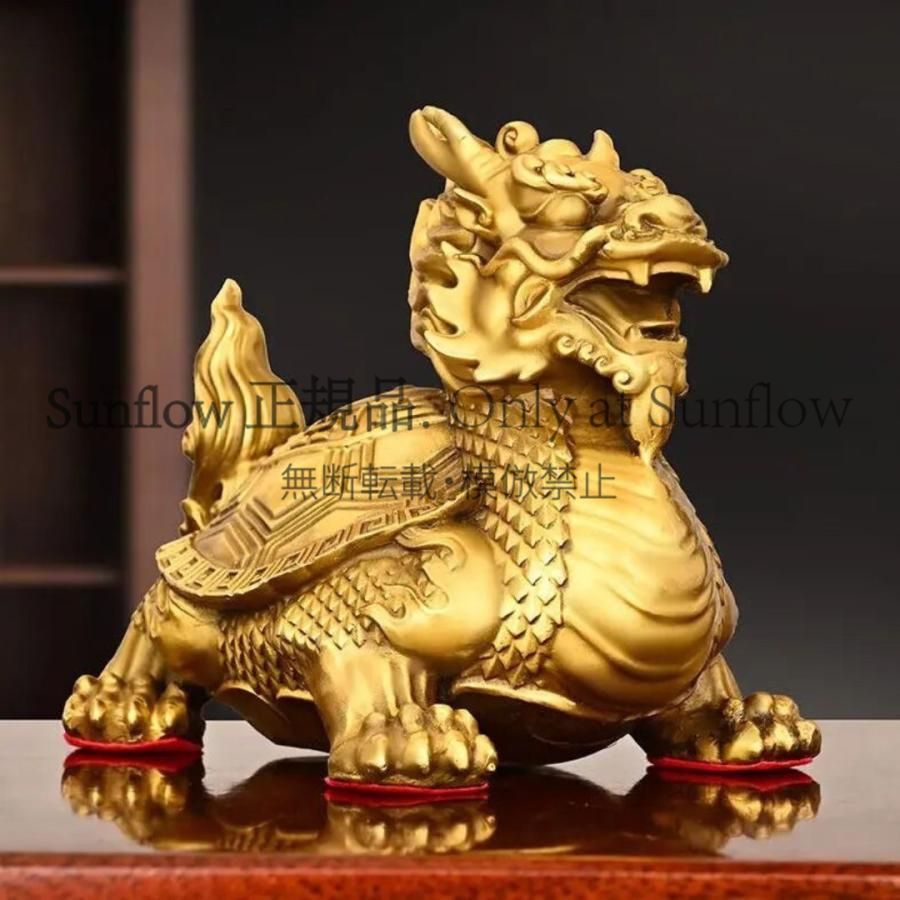 送料無料】風水 龍亀 ロングイ ーVer3ー 轟亀 置物 銅 ブロンズ