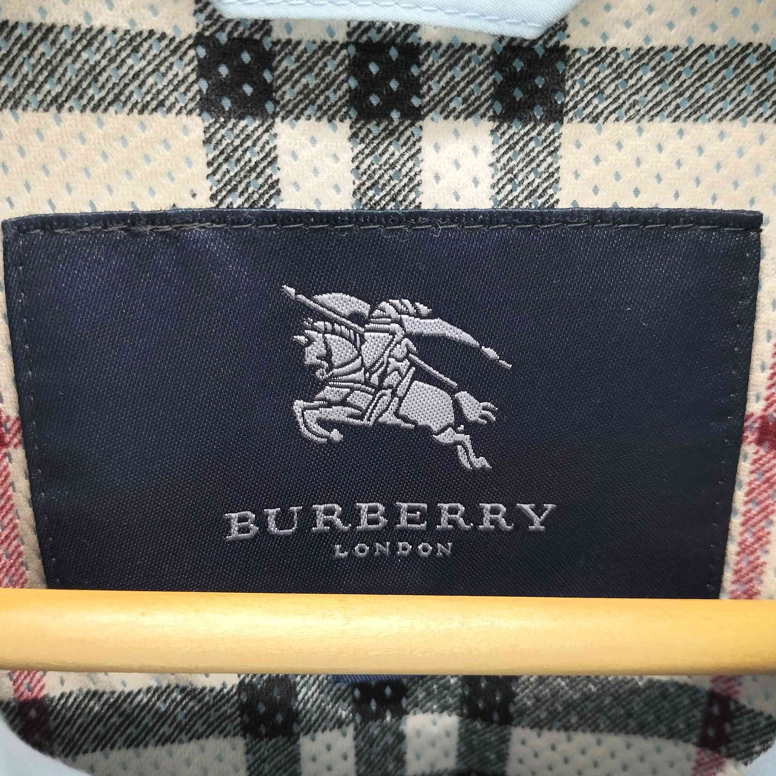 バーバリーロンドン BURBERRY LONDON 裏地ノバチェックスタンドカラー