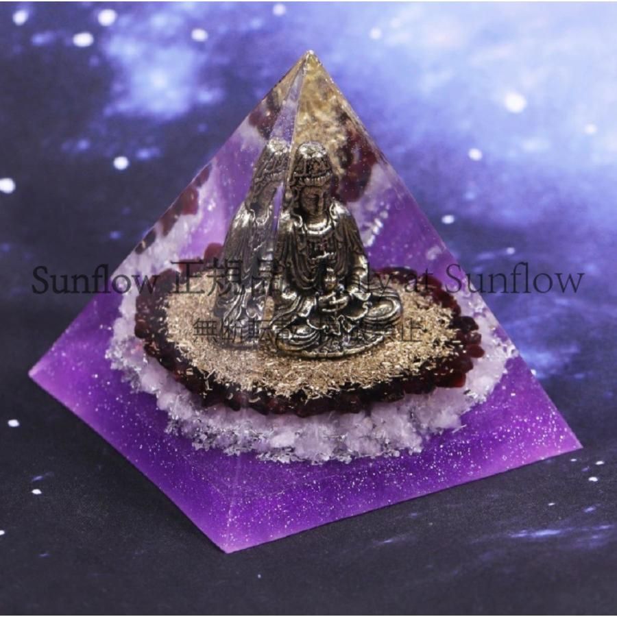 全巡礼真実を見抜き正しい決断力.三面観音オルゴナイト 送料無料】置物 オルゴナイト 大仏 観音菩薩 仏像 釈迦 お酒 ストーン