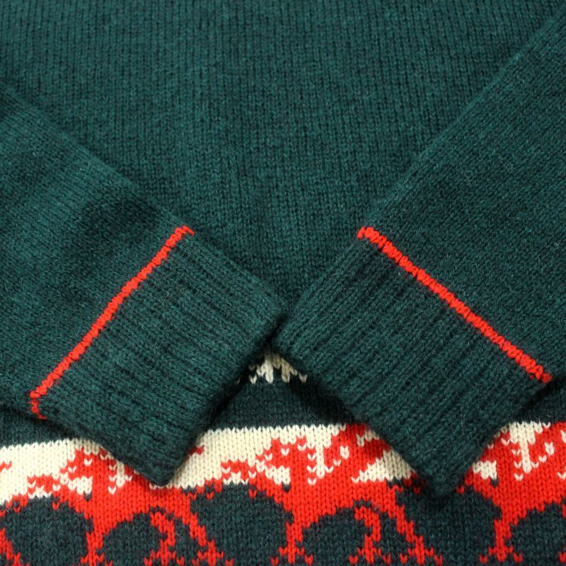 70s イギリス製 vintage ノルディック柄 ウール ニットセーター メンズ