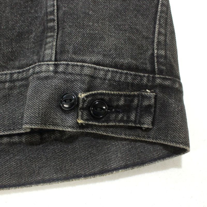 80s USA製 vintage Lee 220 ブラックデニム デニムジャケット メンズ M