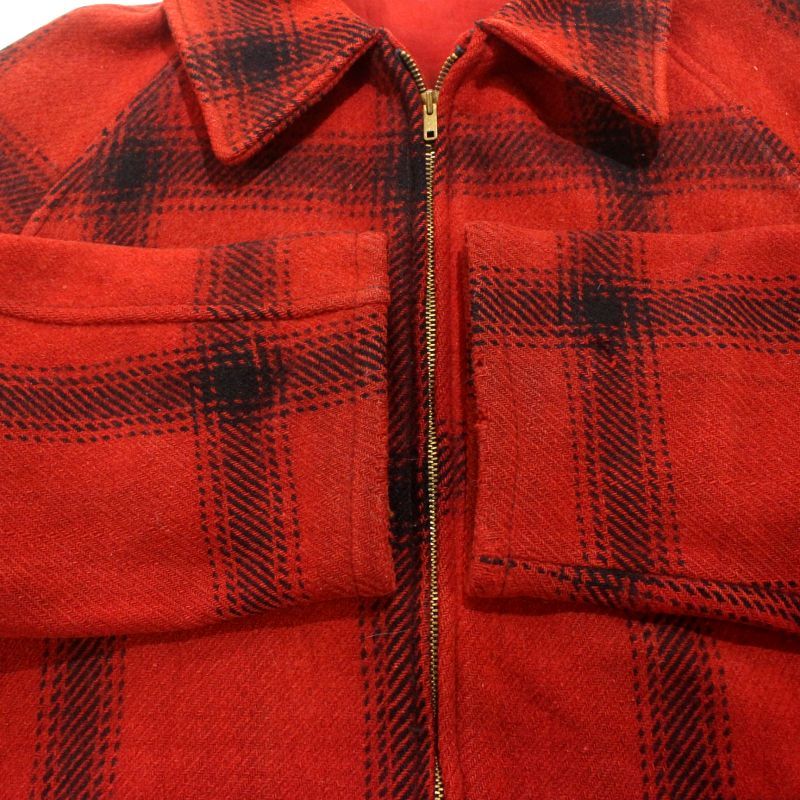50s vintage HERCULES チェック柄 ウール ジャケット メンズ XLサイズ