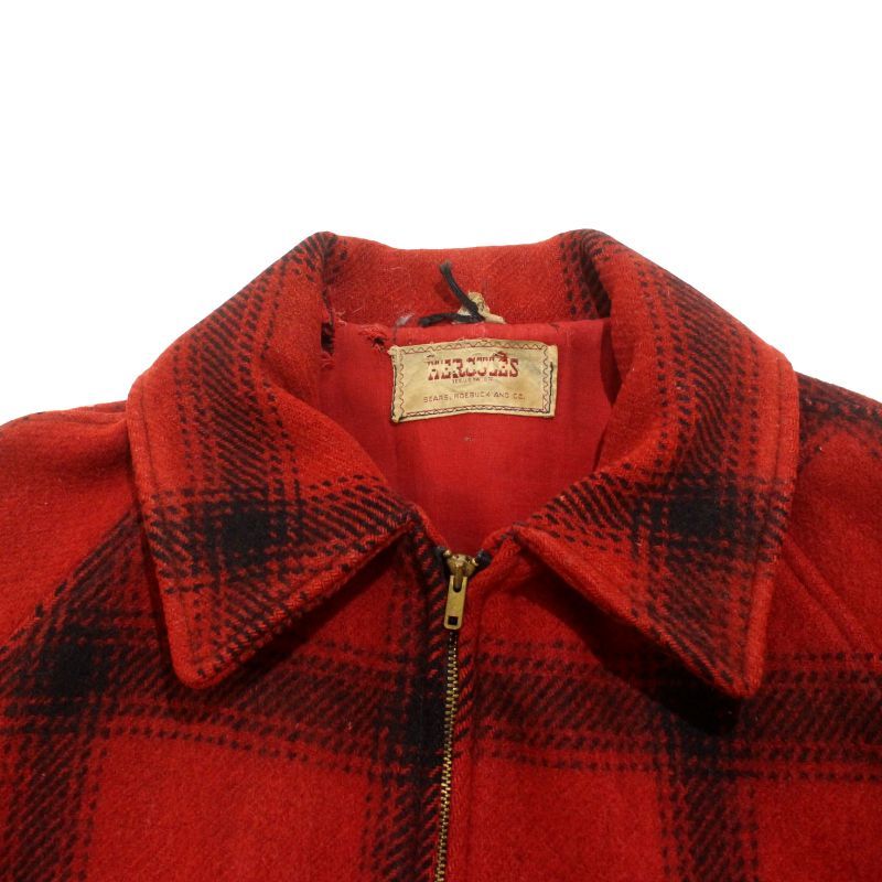 50s vintage HERCULES チェック柄 ウール ジャケット メンズ XLサイズ