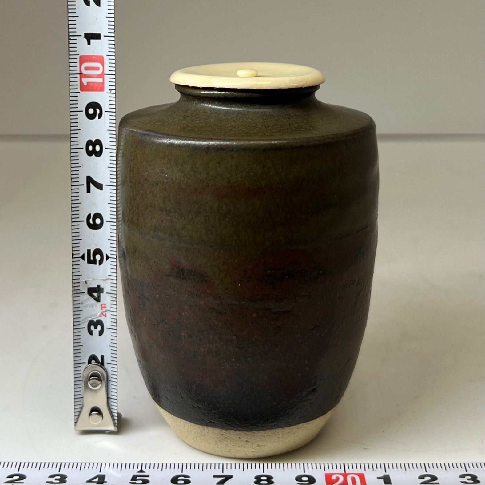 ☆茶3 長谷川青峯 大振瀬戸茶入 共箱 H10cm 東キ8-0114① - メルカリ