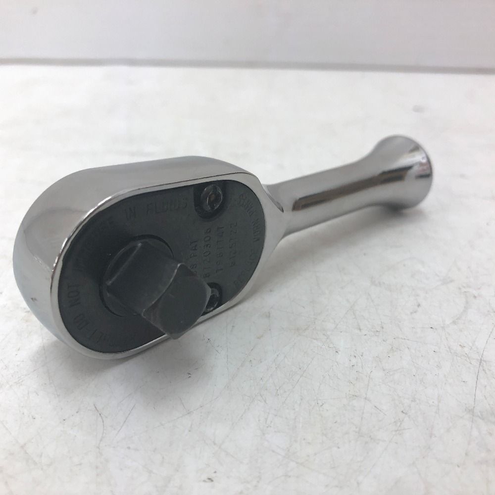 SnapOn スナップオン 3/8” ショートラチェット スタビーラチェットハンドル 80ギア FK80 中古美品 【工具専門店 テイクハンズ金沢野々市店】 SnapOn スナップオン 3/8” ショートラチェット スタビーラチェット