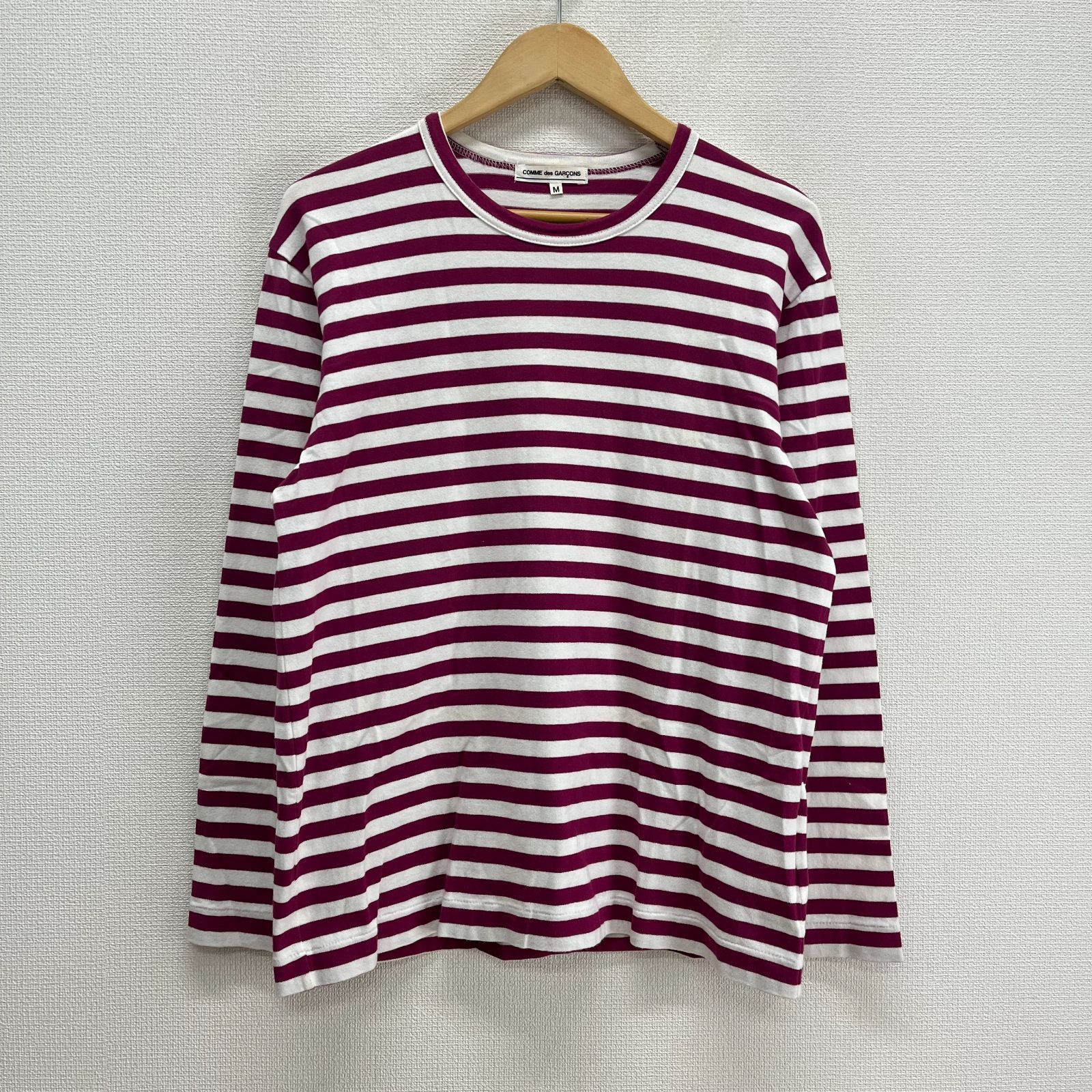 COMME des GARCONS コムデギャルソン OS-T002 長袖Tシャツ ボーダー 