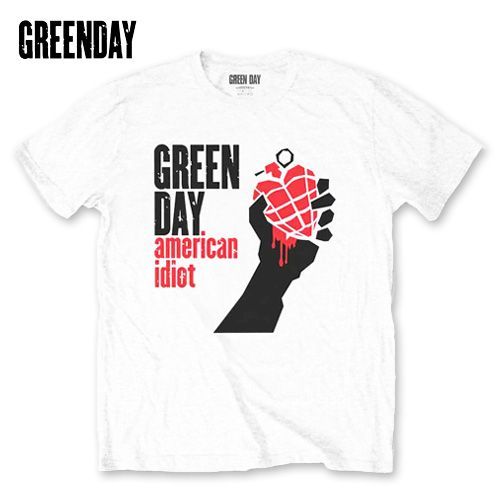 GREEN DAY American Idiot Tシャツ ホワイト グリーン・デイ ロック メロコア パンク グッズ