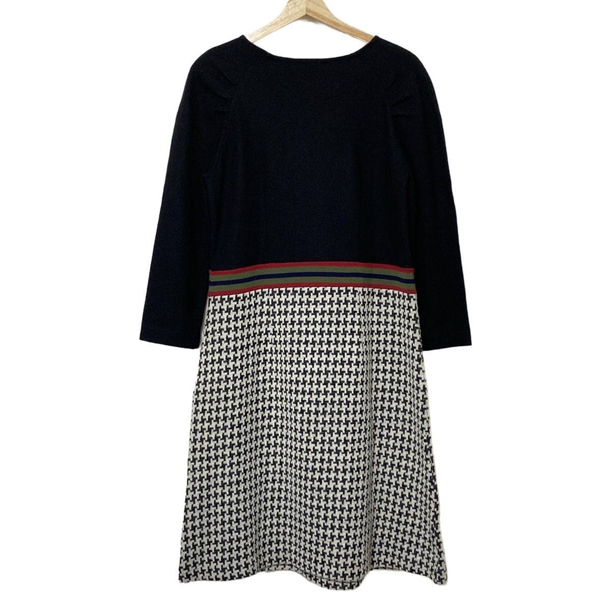 【美品✨】定価50,000円❤️ロベルタディカメリーノ✨サイズ13✨ワンピース ロベルタ ディ カメリーノ ワンピース サイズ13 L レディース美品 - 黒