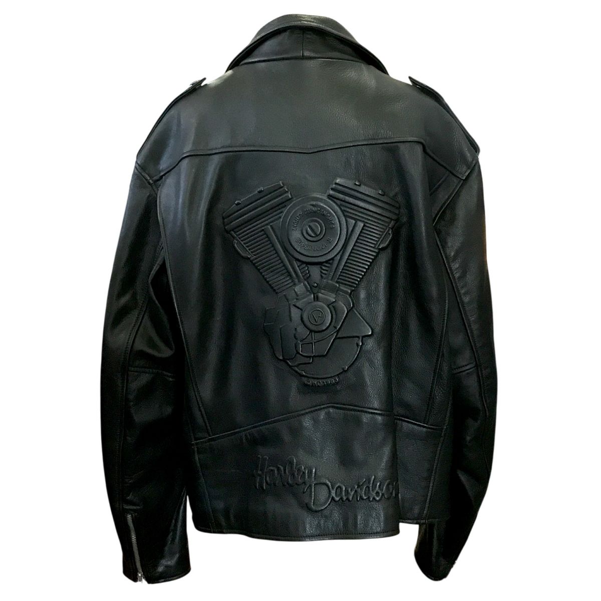 ハーレーダビッドソン HARLEY-DAVIDSON レザージャケット 黒 ブラック