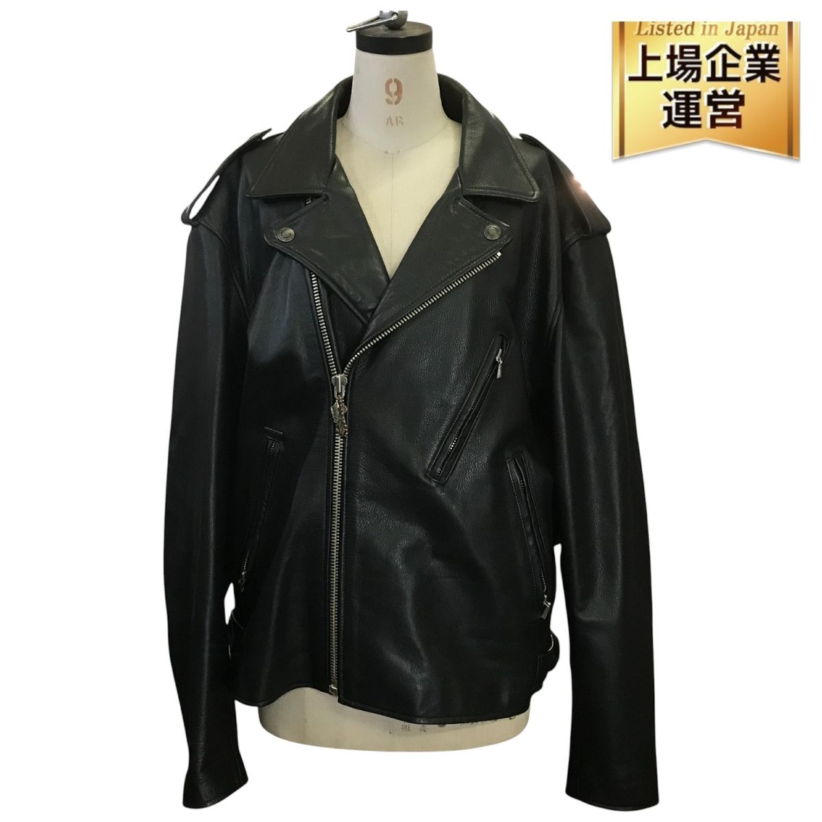 ハーレーダビッドソン黒レザージャケット Lサイズ Harley Davidson（ハーレー・ダビッドソン） ライダース レザー