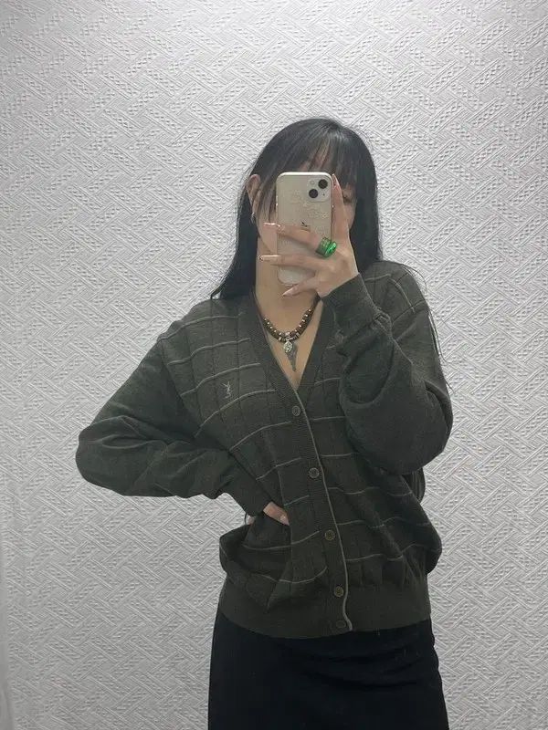 Yves Saint Laurent ストライプ カーディガン カジュアルなジャケット 