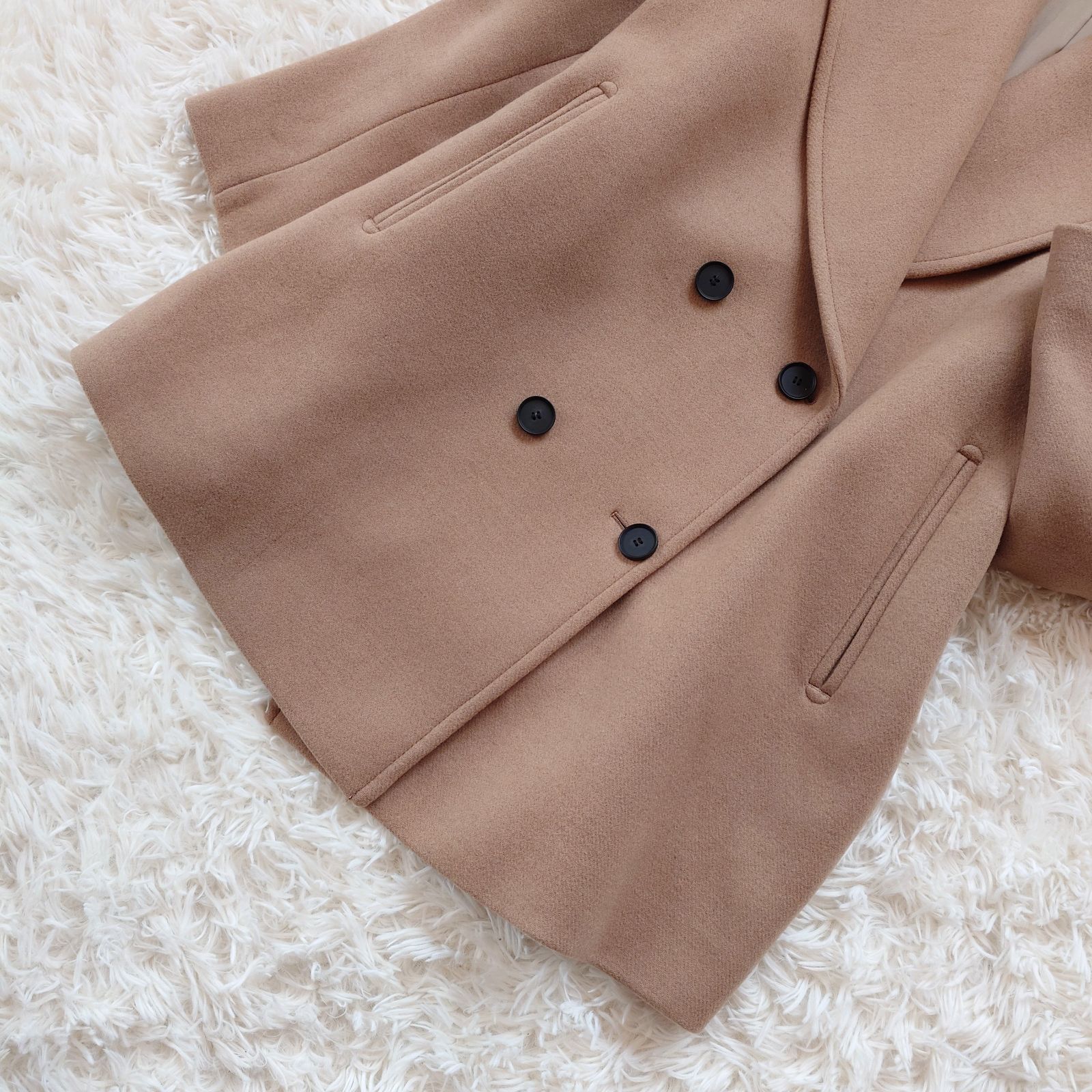 新品 完売 23区 ソフトメルトン Pコート ピーコート 大きいサイズ