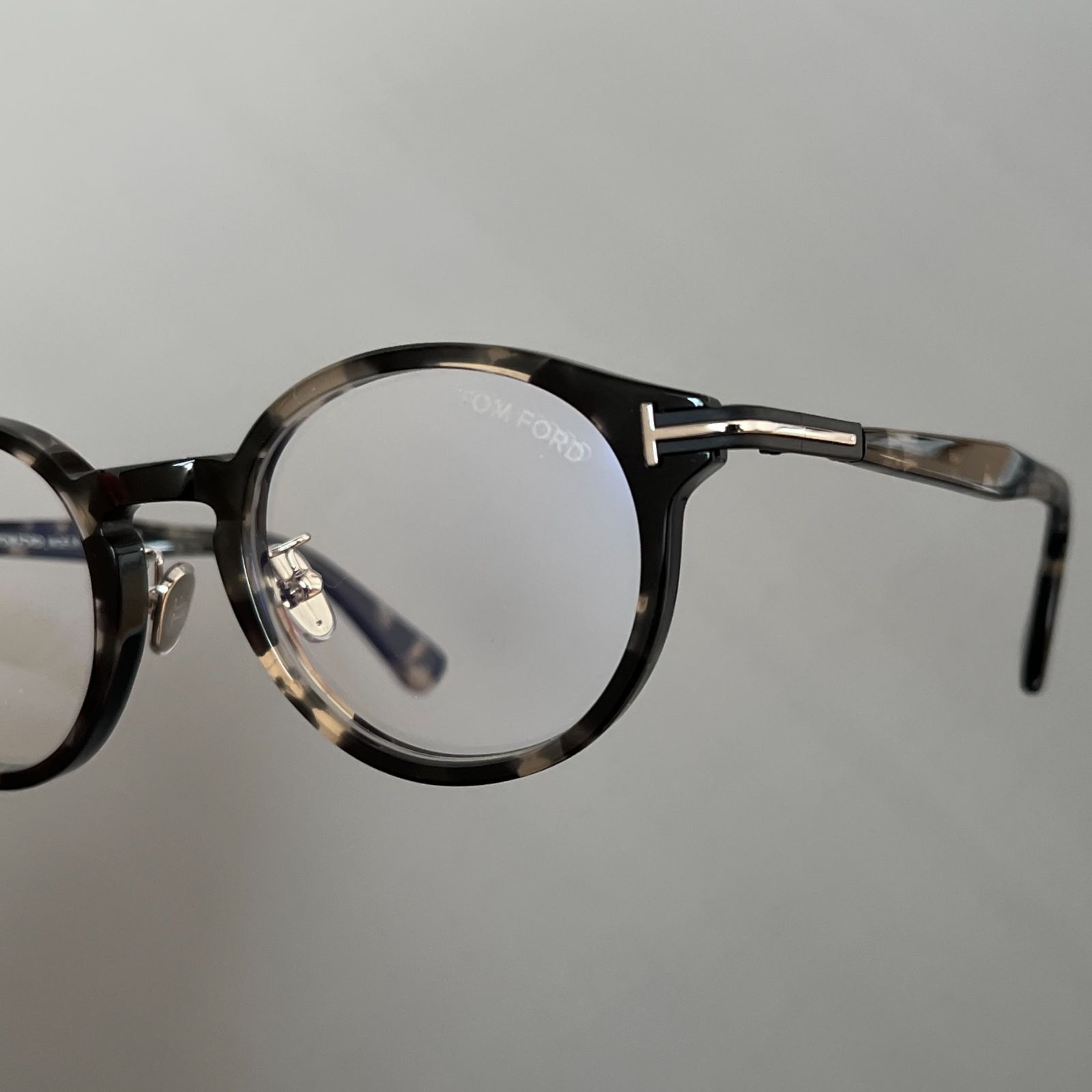 トムフォード メガネ TOM FORD アジアンフィット ボストン グレー 