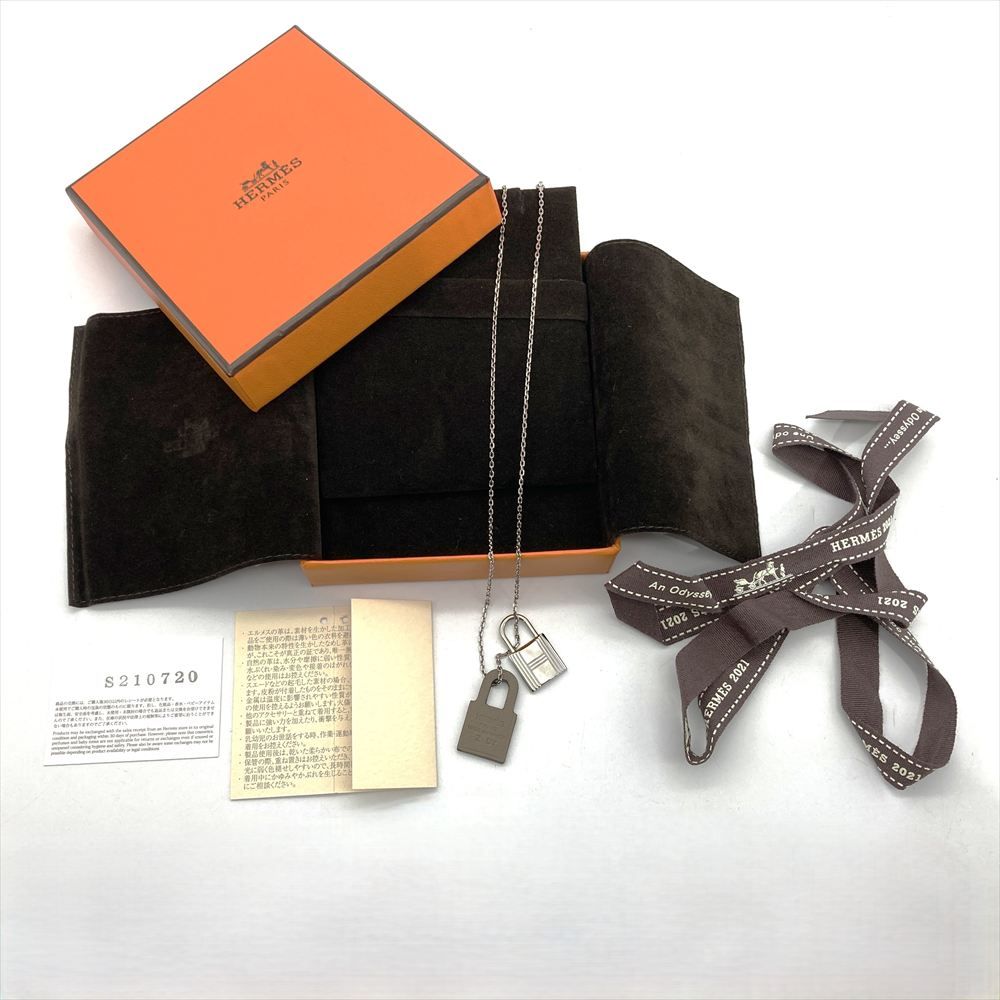 エルメス HERMES O'KELLY PENDANT オーケリーPM ネックレス メタル
