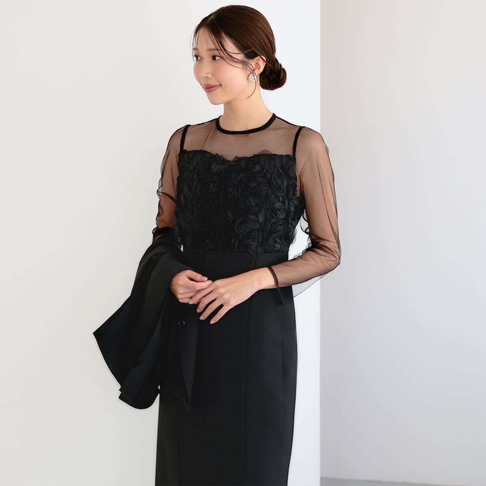セットアップドレス レディース ジレ ワンピース ロング 結婚式 325279