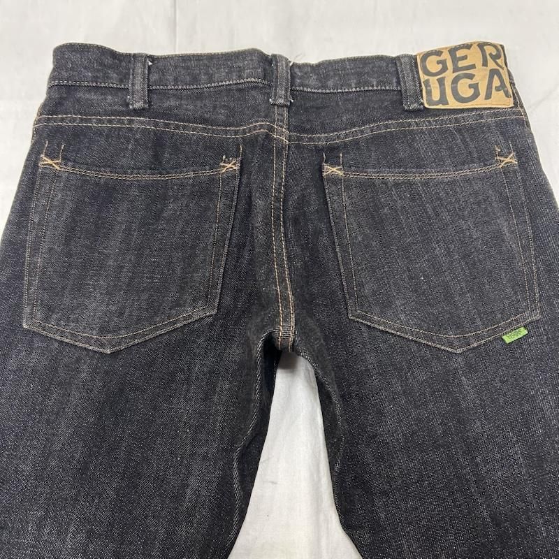古着 GERUGA ゲルガ GR-P-01B ブラックデニムパンツ ストレート W29 