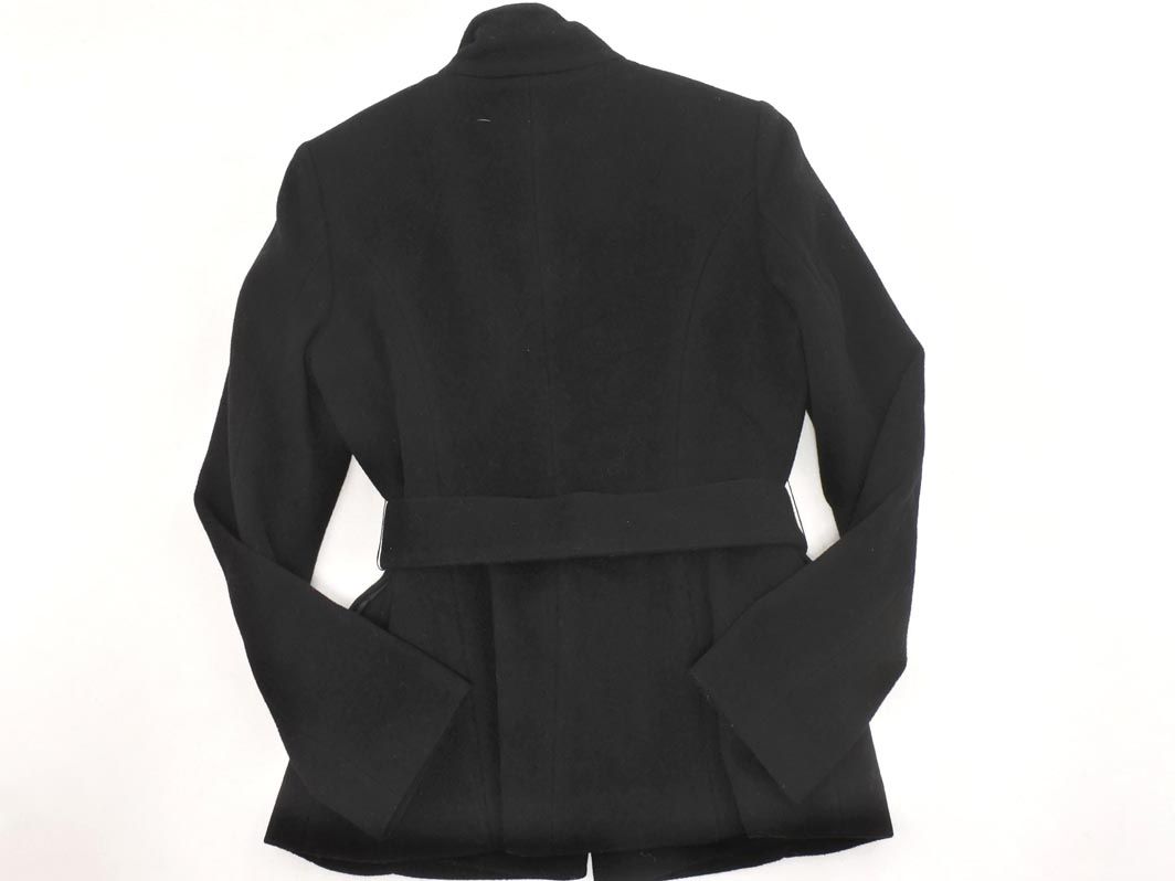 INDIVI インディヴィ アンゴラ混 ウエストベルト付き スタンドカラー