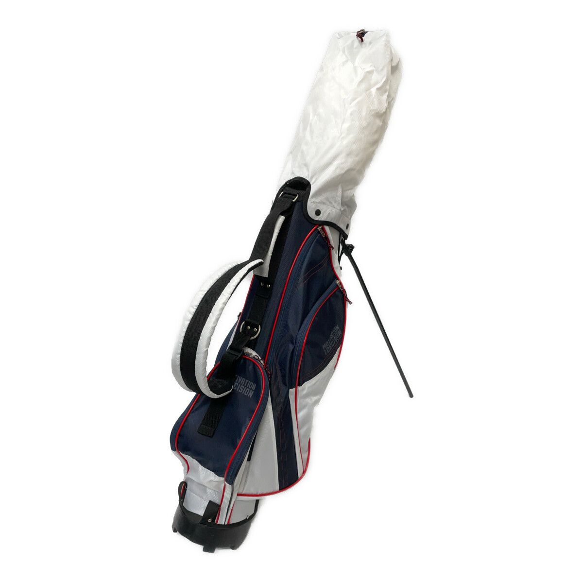 中古 キャディバッグ ホワイト×ネイビー MOTIVATION＆DECISION