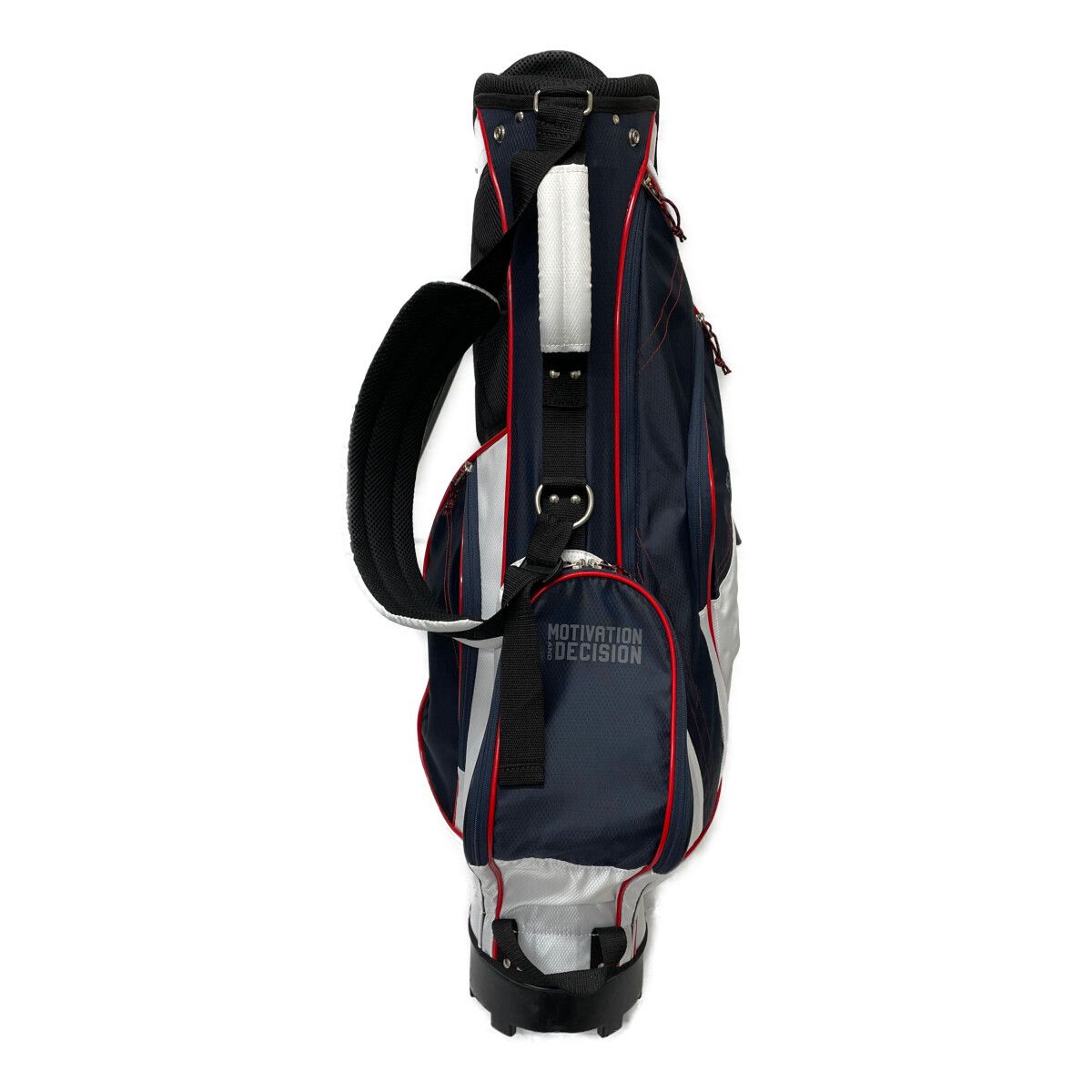 中古 キャディバッグ ホワイト×ネイビー MOTIVATION＆DECISION