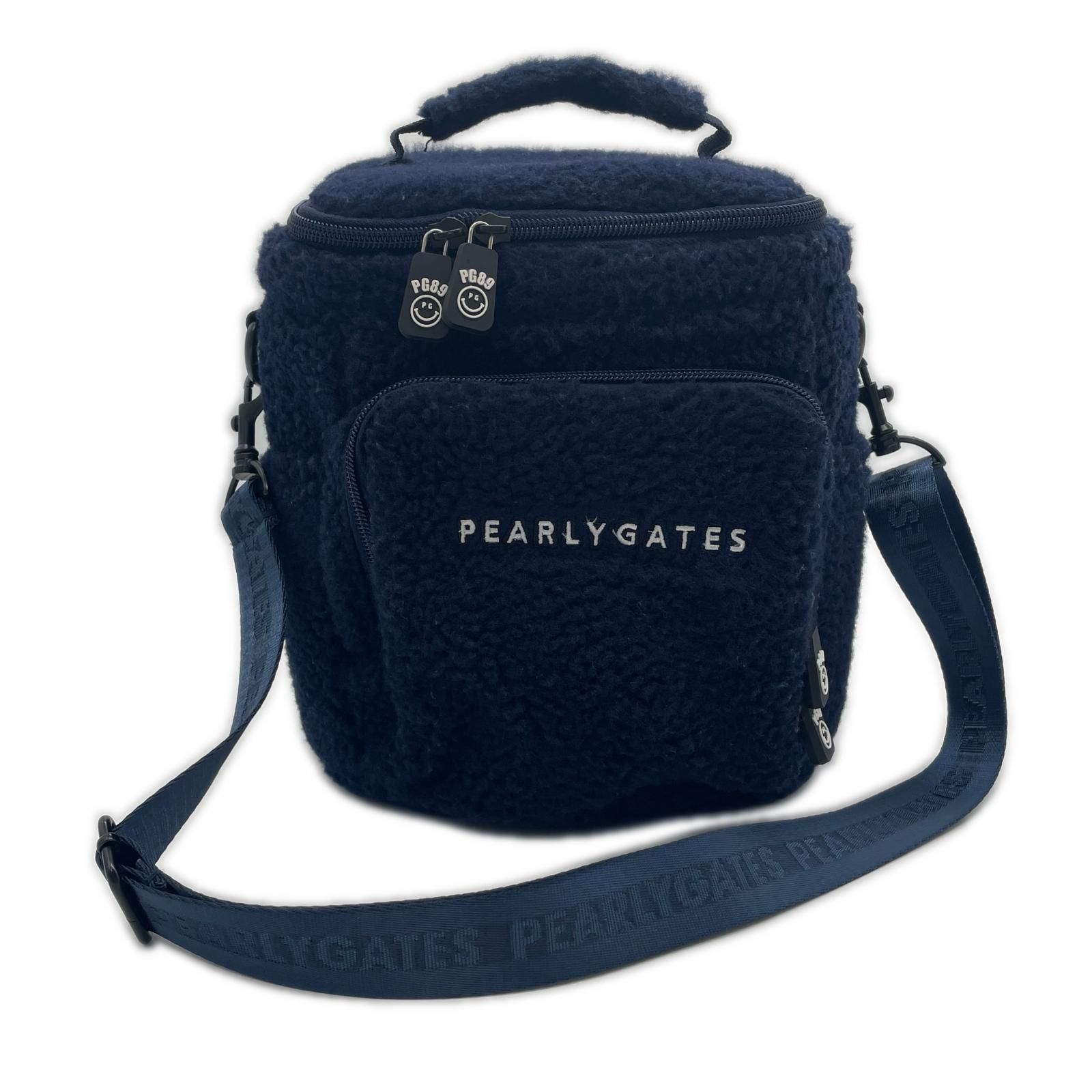 中古 パーリーゲイツ PEARLY GATES カートバッグ 紺 保冷 ラウンド