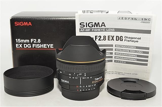 607☆新品級☆シグマ(Sigma) SIGMA 単焦点魚眼レンズ 15mm F2.8 EX DG
