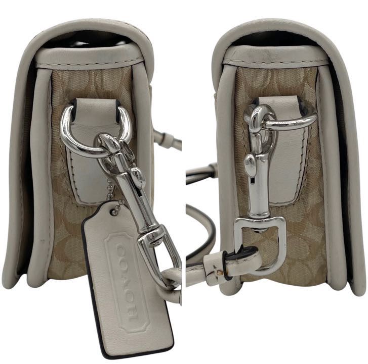 COACH　コーチ　ショルダーバッグ　シグネチャー　19919　フリンジ COACH コーチ ショルダーバッグ シグネチャー 19919 フリンジ シルバー